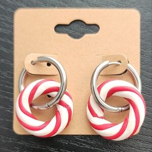 Free w/purchase Red and White Hoops